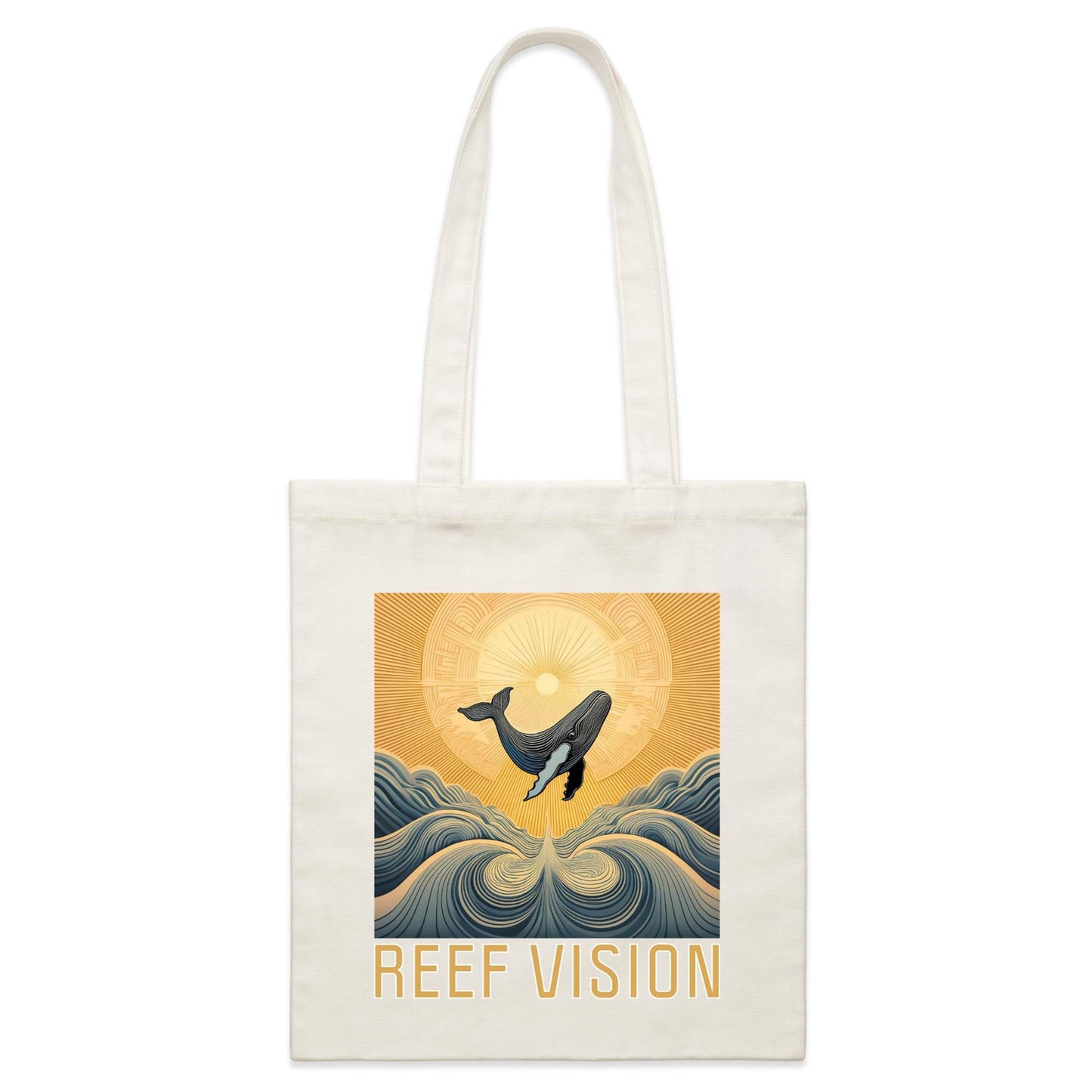 Whale Design - Parcel Canvas Tote Bag